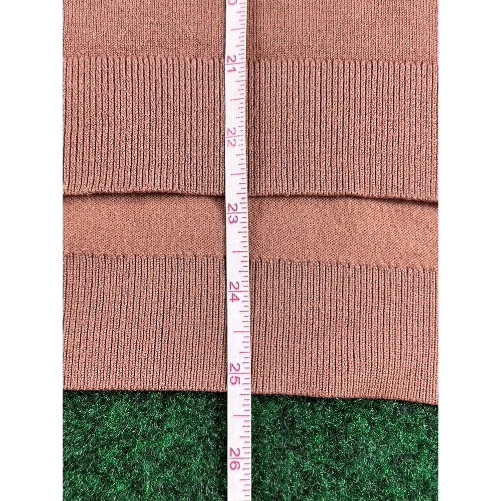 Rue 21 Brown Long Sleeve Yellow Deer Stitched Pullover Sweater Womens Size XL - Picture 3 of 7
